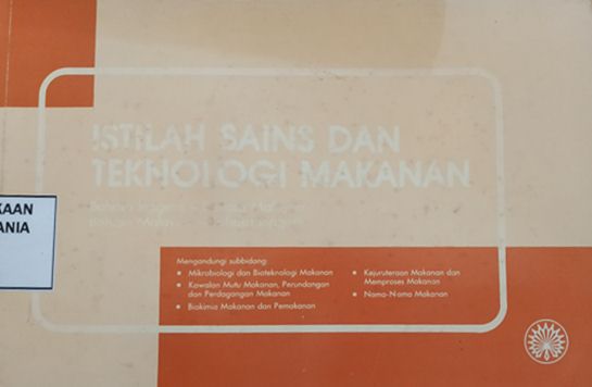 Cover Istilah Sains dan Teknologi Makanan